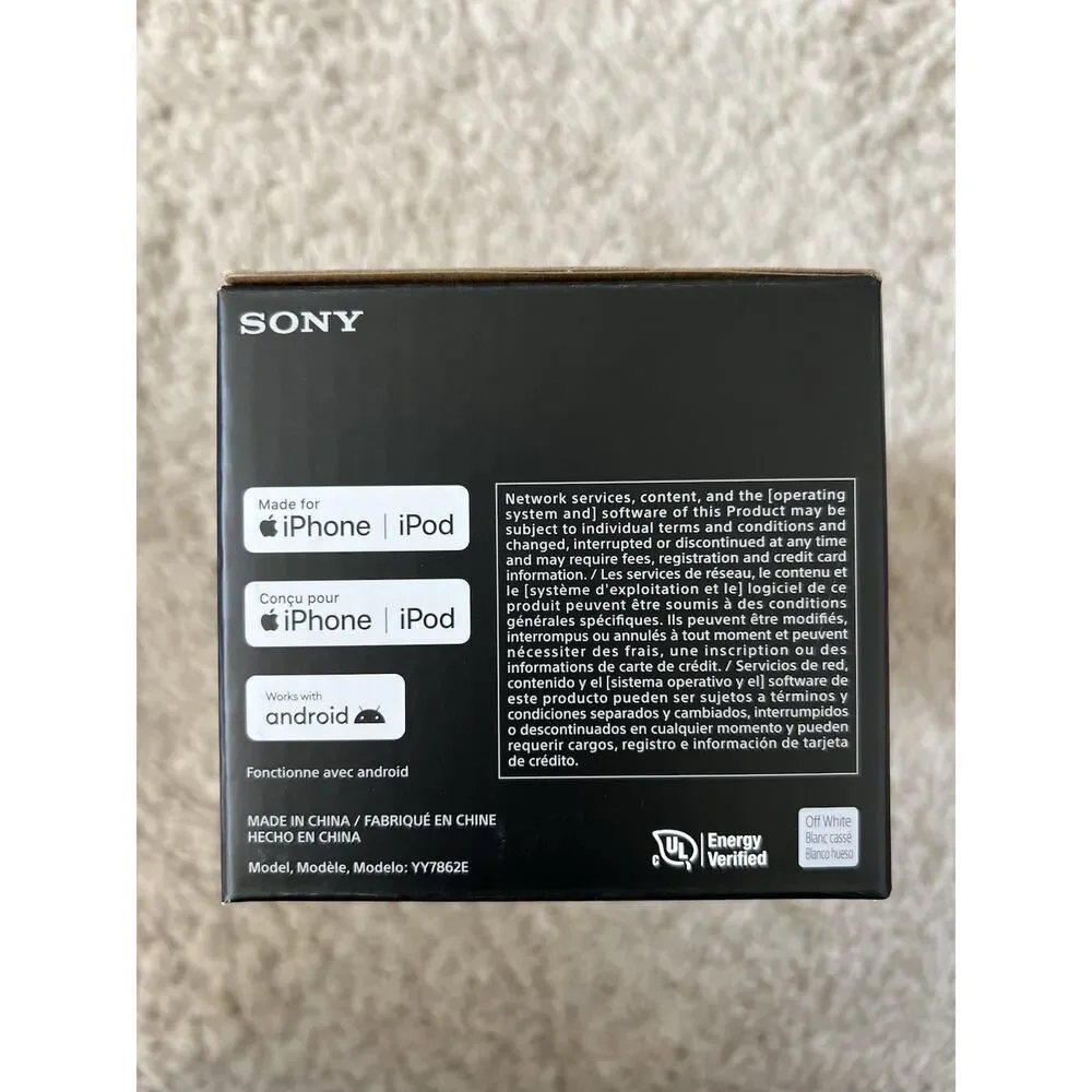 Sony ULT Field 1 Wireless Bluetooth Speaker SRS-ULT10/WC Off White Brand New